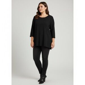 Lord & Taylor Black Dress Pin Stripe Blouse 2X